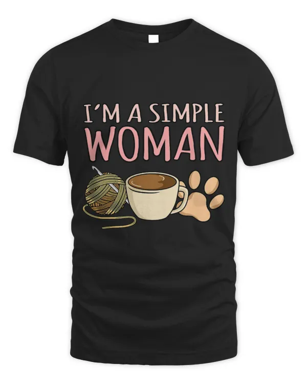 Cute Crocheter I m Simple Woman Crochet Knitting Crocheter Crafter Graphic