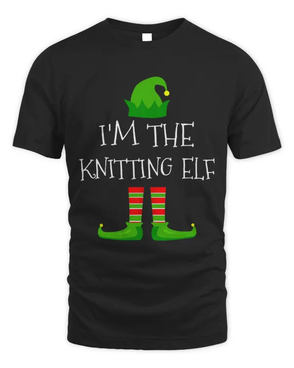 Cute Crocheter I m The Knitting Elf Family Matching Funny Christmas Pajama