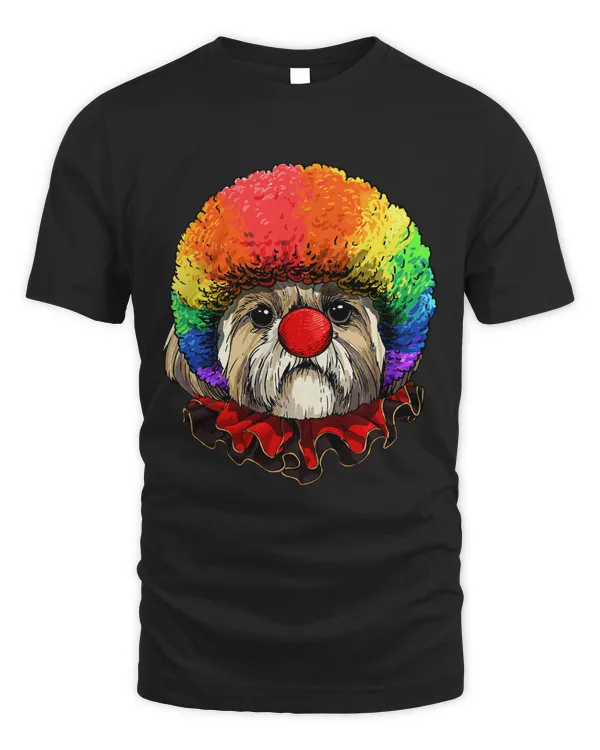 Shih Tzu Dog Clown Carnival Circus Staff Doggo Pet Dog Lover
