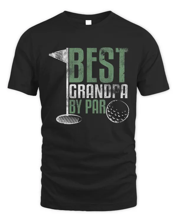 Best Grandpa By Par Father's Day Golf Grandad Golfing