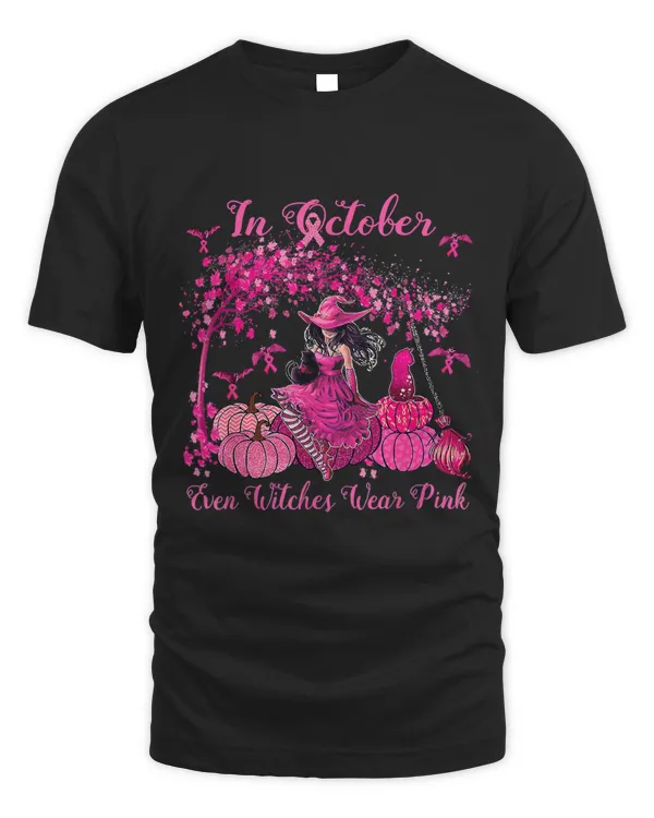 Breast Cancer In October Even Witches Wear Pink Breast Cancer Awareness 208 Warrior