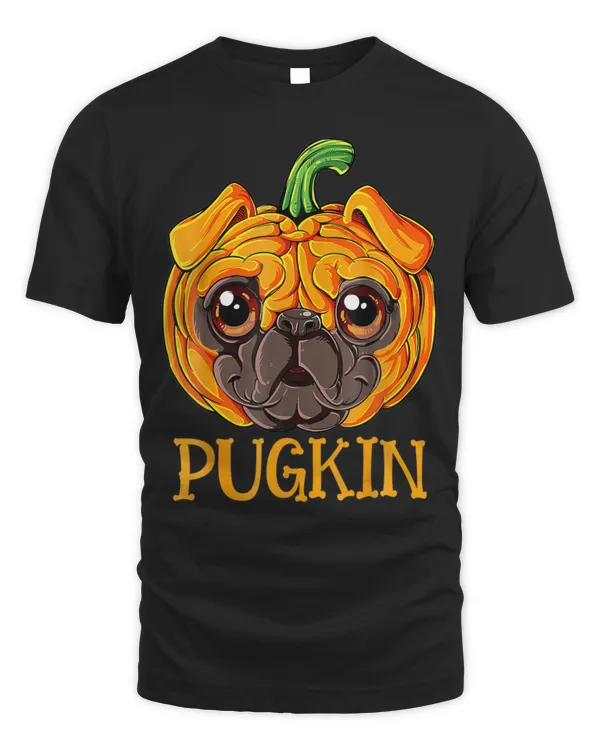 Funny Pugkin Cute Pug Dog Pumpkin Face Shirt Funny Pugkin Cute Pug Dog Pumpkin Face Shirt
