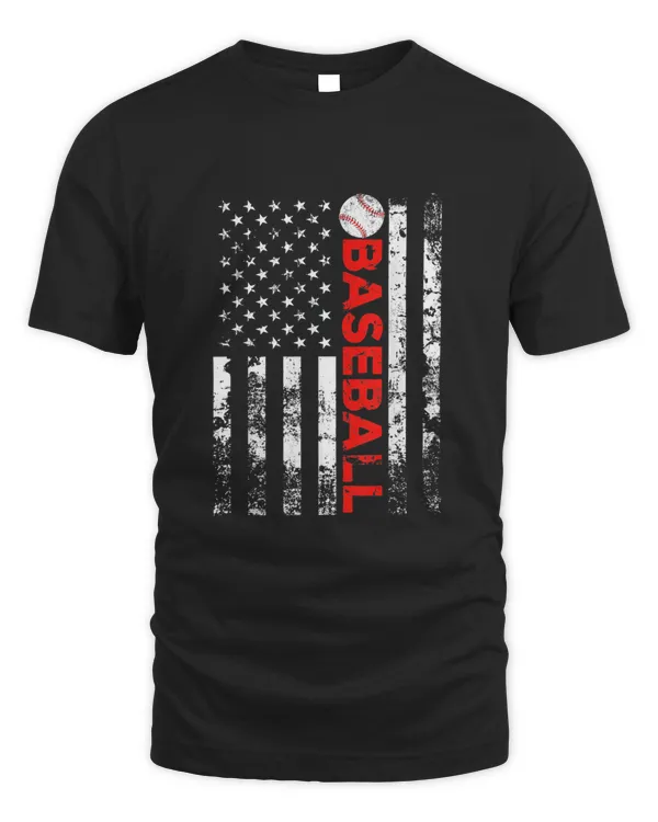 American Flag Baseball Team Gift