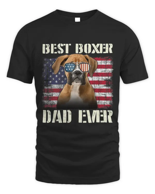 Mens Best Boxer Sunglasses Dad Ever American Flag Dog Dad542