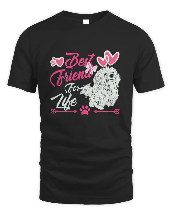 Maltese Best Friend Gift Maltese Dog Lovers Funny T-Shirt