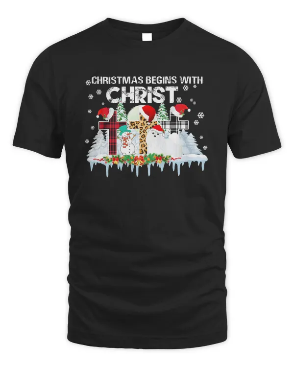 Maltese Christmas Begins With Christ Costume Xmas Gifts T-Shirt
