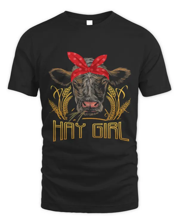 Hay Girl Cow Girl Farmer
