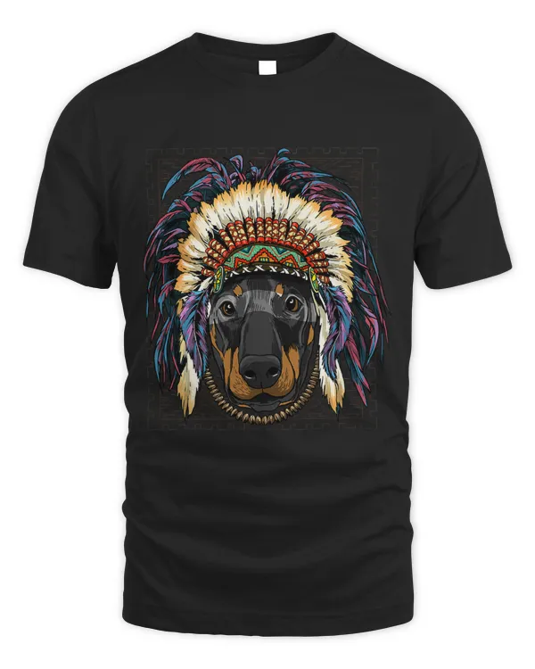 Native Indian Doberman Native American Indian Dog Lovers 448