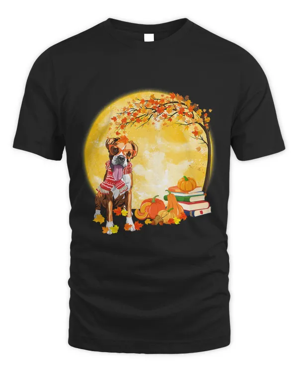 Boxer Dog Autumn Fall Pumpkin Truck Mappe Happy Thanksgiving239