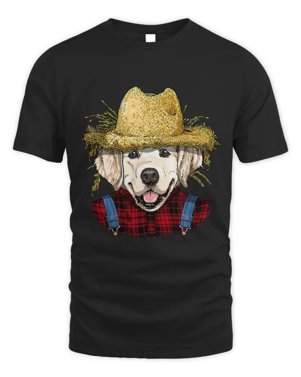 Golden Retriever Farmer Farming Agriculture Pet Dog Lover 104
