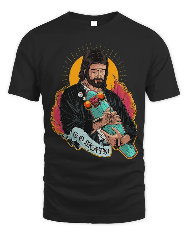 Jesus Love Skate Skateboarding Skating Skater Skateboarder 272
