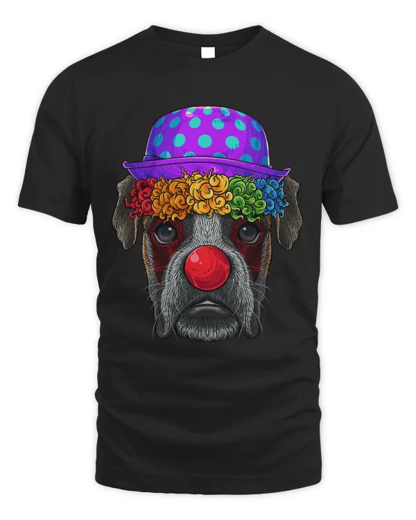 Funny Clown Boxer Circus Carnival Costume Dog Theme Party13
