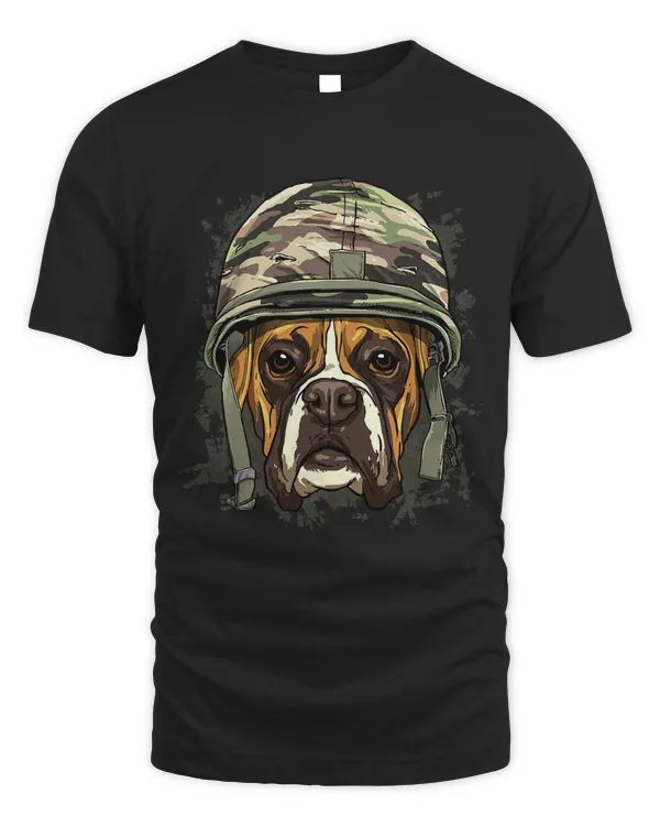 Boxer Soldier Veteran DogArmy Dog Lover 618