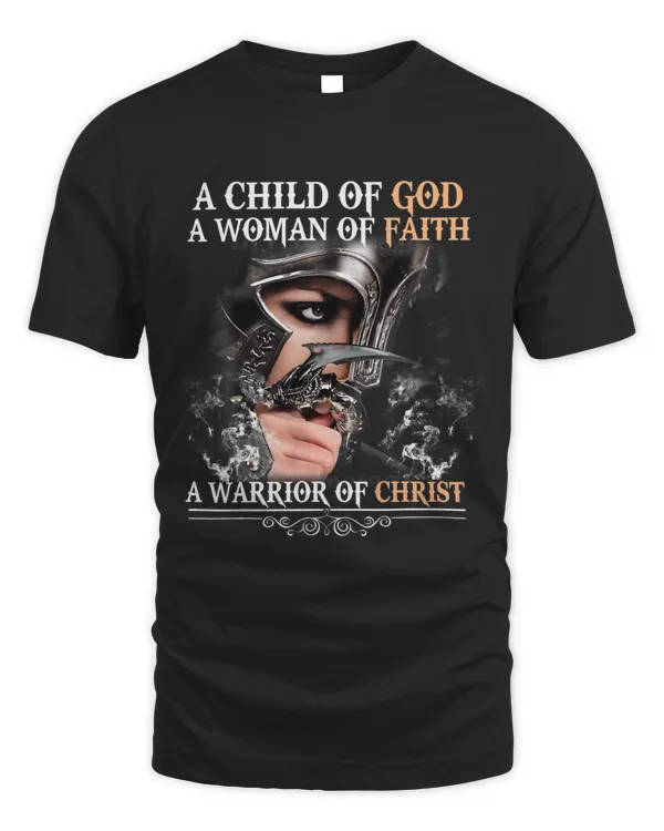 Womens Knight Templar Shirt A child of God a man of Faith431