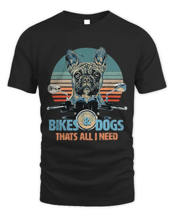 Bikes Dogs Cute French Bulldog Driving Motorcycle 193