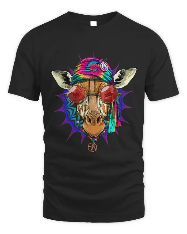 Tie Dye Hippie Giraffe Hippiness Peace Love Giraffe 694