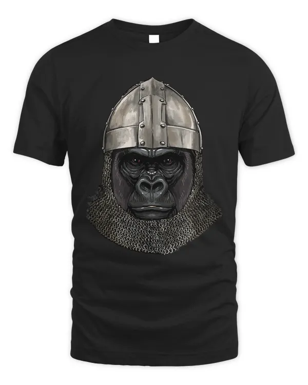 Medieval Gorilla Knight Warrior Gorilla Primate Animal Lover 17