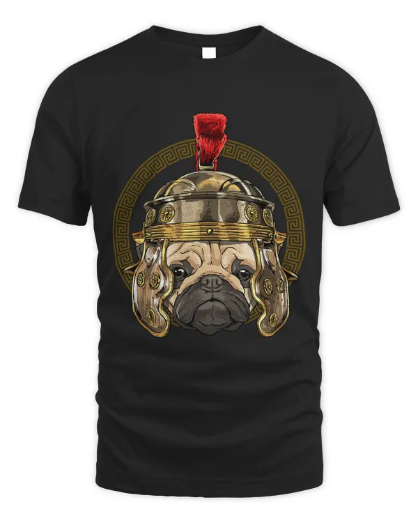 Pug in Roman Helmet Centurion Legionnaire Dog Lover 226