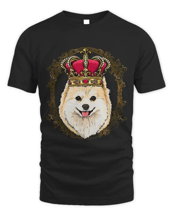 King Pomeranian Wearing CrownQueen Pomeranian Dog 508