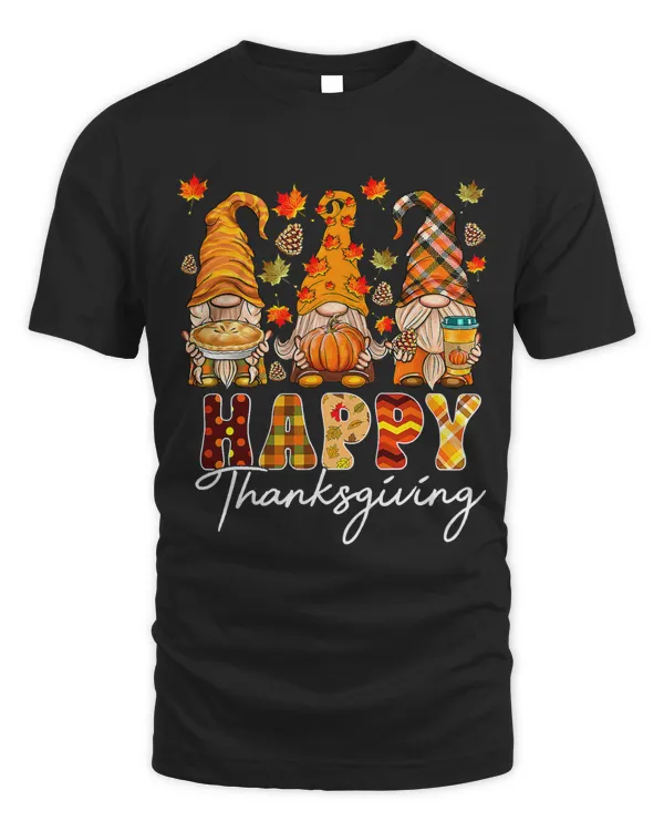 Three Gnomes Pumpkin Fall Season Autumn Happy Thanksgiving 1