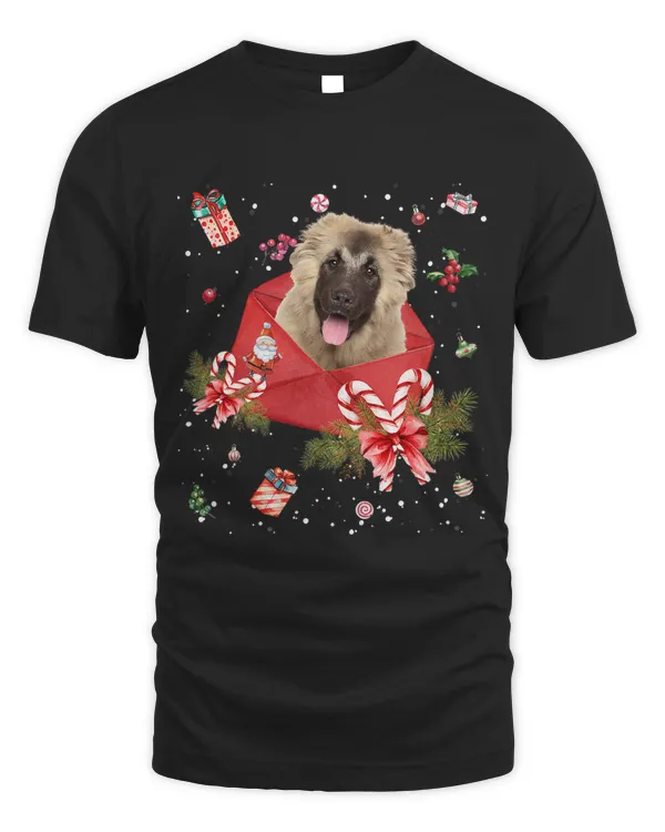 Caucasian Shepherd In Christmas Card Ornament Pajama Xmas426