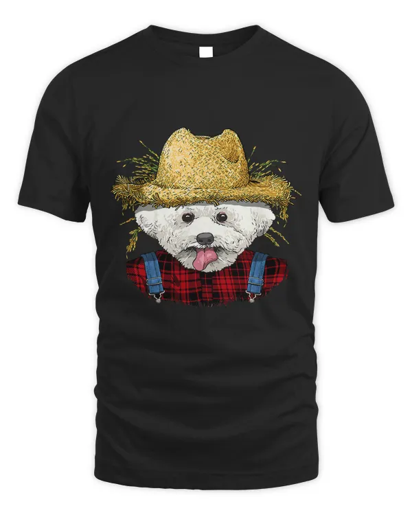 Bichon Frise Dog Farmer Farming Agriculture Pet Dog Lover 90