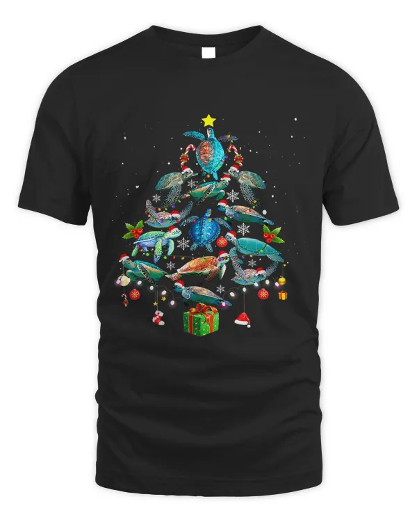 Sea Turtles Lover Xmas Sea Turtle Christmas Tree117