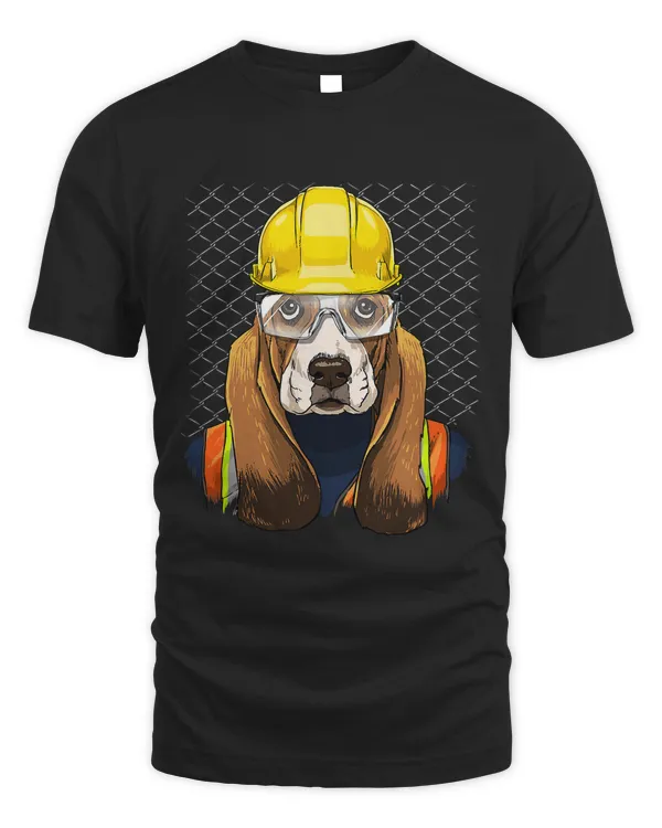 Basset Hound Construction Worker Basset Hound Dog 201