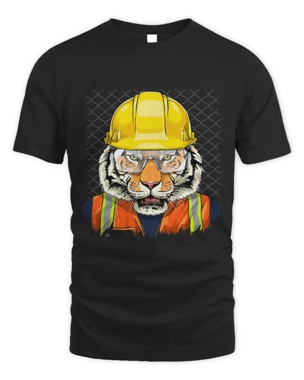 Tiger Construction Worker Wildlife Tiger Safari Animal 221