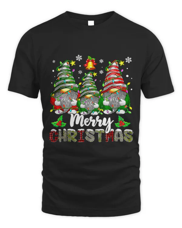 Merry Christmas Gnomes Pajamas Xmas Lights Men Women221