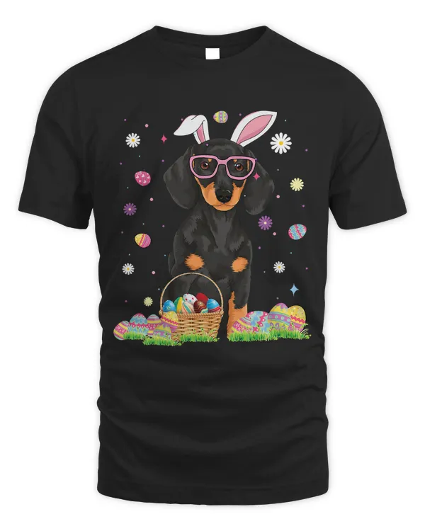 Dachshund Dog Happy Easter Cute Dachshund Bunny Ears Dog Lovers