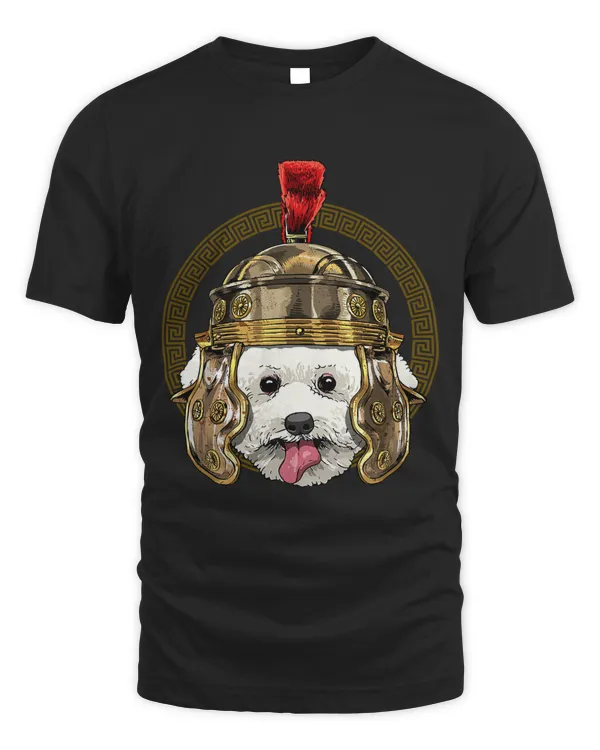 Bichon Frise in Roman Helmet Centurion Legionnaire Dog Lover 50