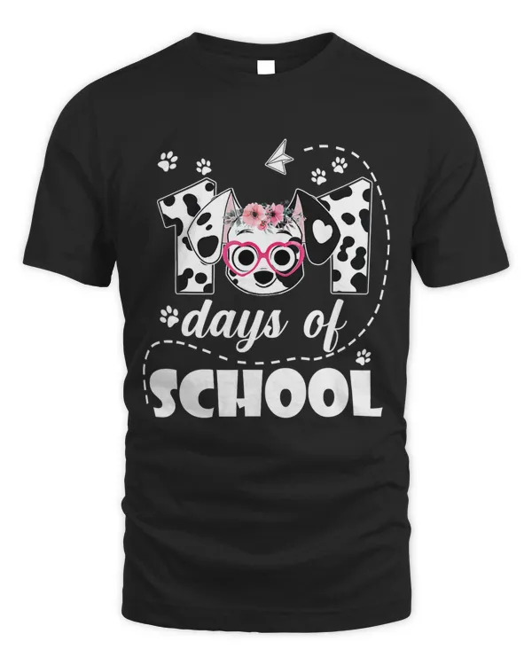 Dalmatian Dog 101 Days of School Dalmatian Dog Teachers Students Girl