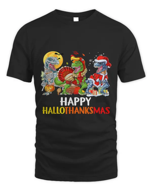 Happy Hallothanksmas Thanksgiving Dinosaur T Rex Turkey27