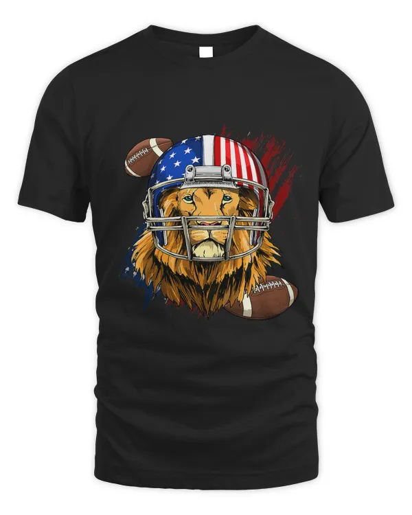 Lion American Football Lion Lovers USA Flag 135