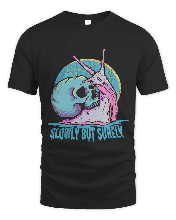 Slowly But Surely Snail Skull Head Slug Slow Animal Lover 553