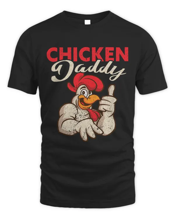 Mens Chicken Daddy Local Farm Lover Papa Funny Farmer Dad196