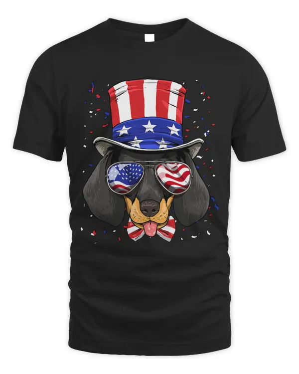 4th of July Patriotic Dachshund American USA Flag Dog Lover 275