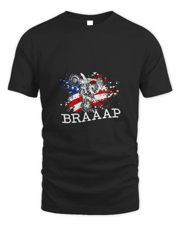 Motocross Dirt bike Dirtbike MX Motocross US Flag Braaap
