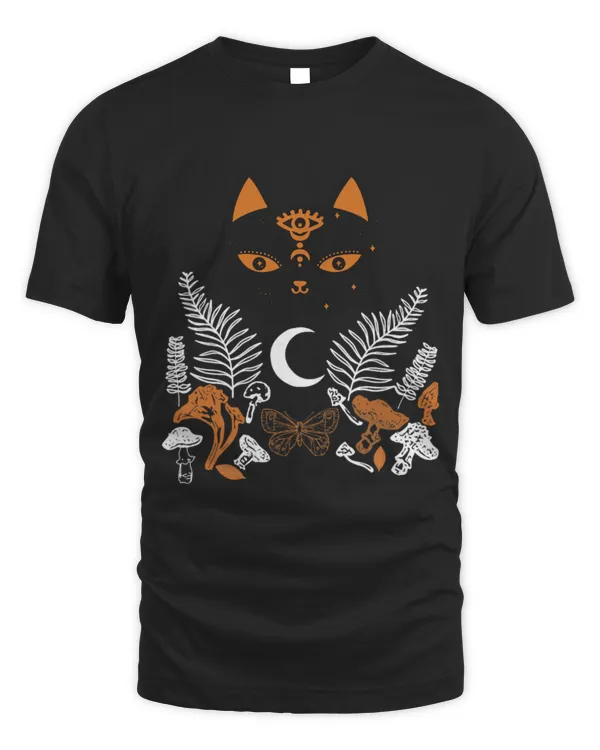 Cute Cat Spooky Cat Mushroom Moon Halloween Men Women All Hallows Eve Cute Cat Spooky Cat Mushroom Moon Halloween Men Women All Hallows Eve