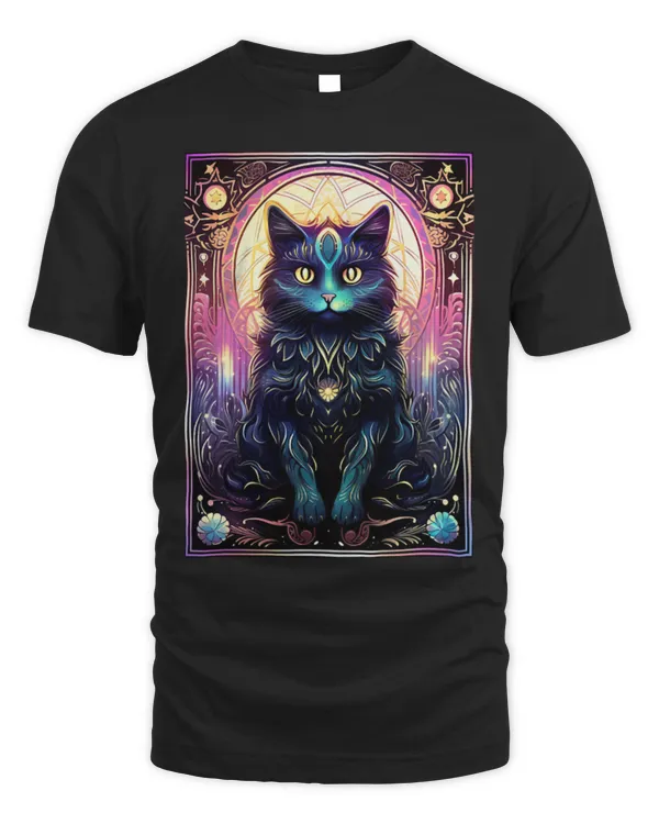 Cute Cat Spooky Cat Mystical Halloween Fantasy Tarot Design Cute Cat Spooky Cat Mystical Halloween Fantasy Tarot Design