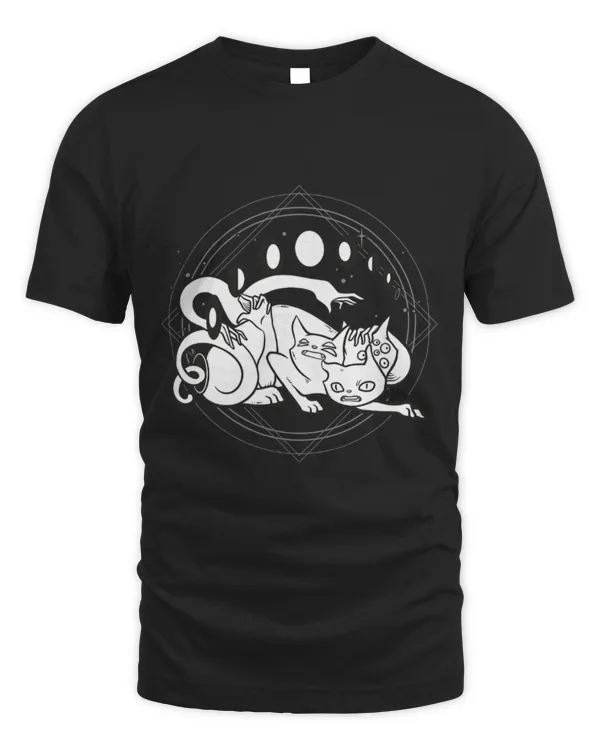 Cute Cat Spooky Cat With Gothic Moon Phases Cute Cat Spooky Cat With Gothic Moon Phases