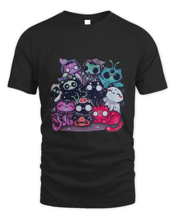 Cute Cat spooky cats pastel goth dark art halloween costume Cute Cat spooky cats pastel goth dark art halloween costume