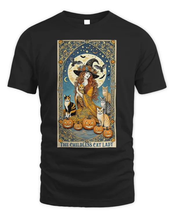 Cute Cat Spooky Childless Cat Lady Tarot Card Witches Halloween Cute Cat Spooky Childless Cat Lady Tarot Card Witches Halloween