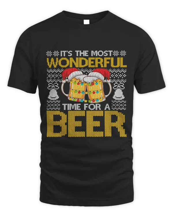 Its The Most Wonderful Time For A Beer Christmas Santa Hat283