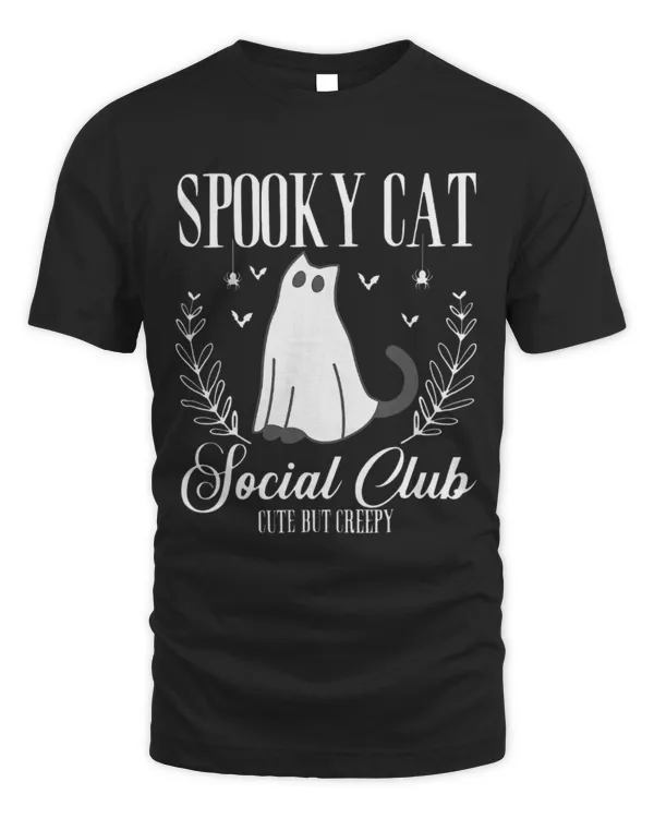 Cute Cat Spooky Cat Social Club Ghost Cat Halloween Gothic Black Cat Cute Cat Spooky Cat Social Club Ghost Cat Halloween Gothic Black Cat