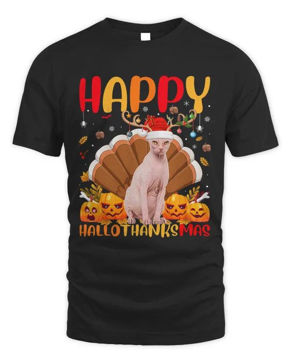 Funny Sphynx Cat Lover Happy Sphynx Cat HelloThanksMas