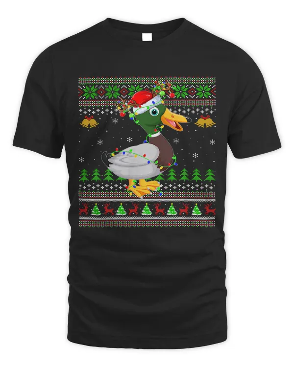 Duck Bird Lover Xmas Santa Ugly Christmas 60