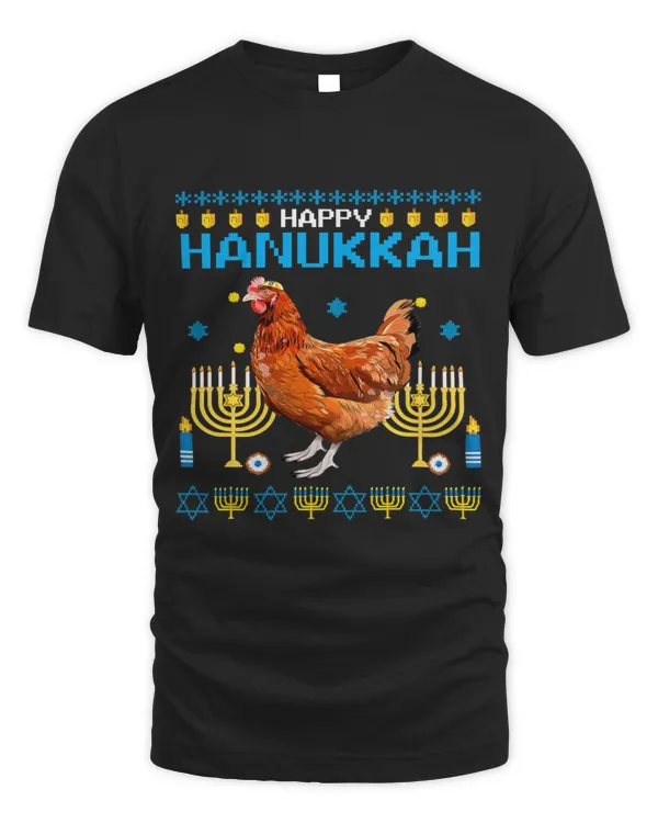 Chicken Chanukah Jewish Ugly Hanukkah Sweater Pajama267