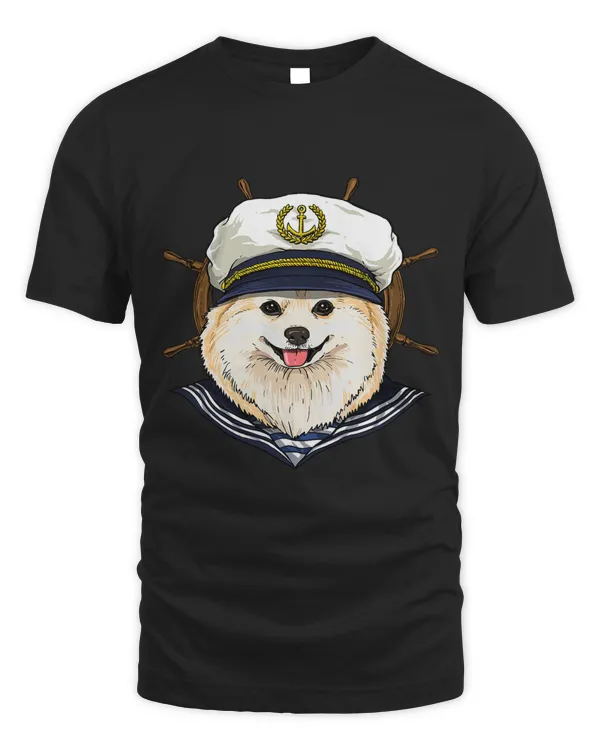 Pomeranian Sailor Boat Captain Pomeranian Dog 150